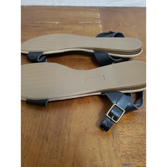 So Authentic American Heritage Ocean Black Geomentric Sandals Size 9.5 New - Picture 4 of 6